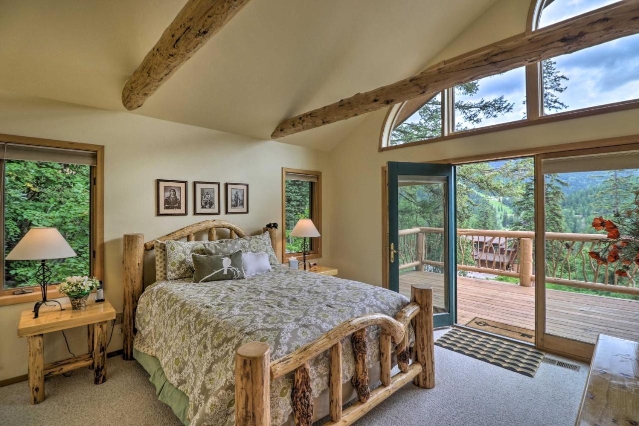 Rustic Home On Whitefish Mountain, Near Ski Run! 외부 사진