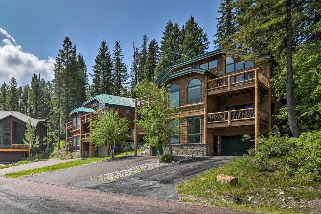Rustic Home On Whitefish Mountain, Near Ski Run! 외부 사진