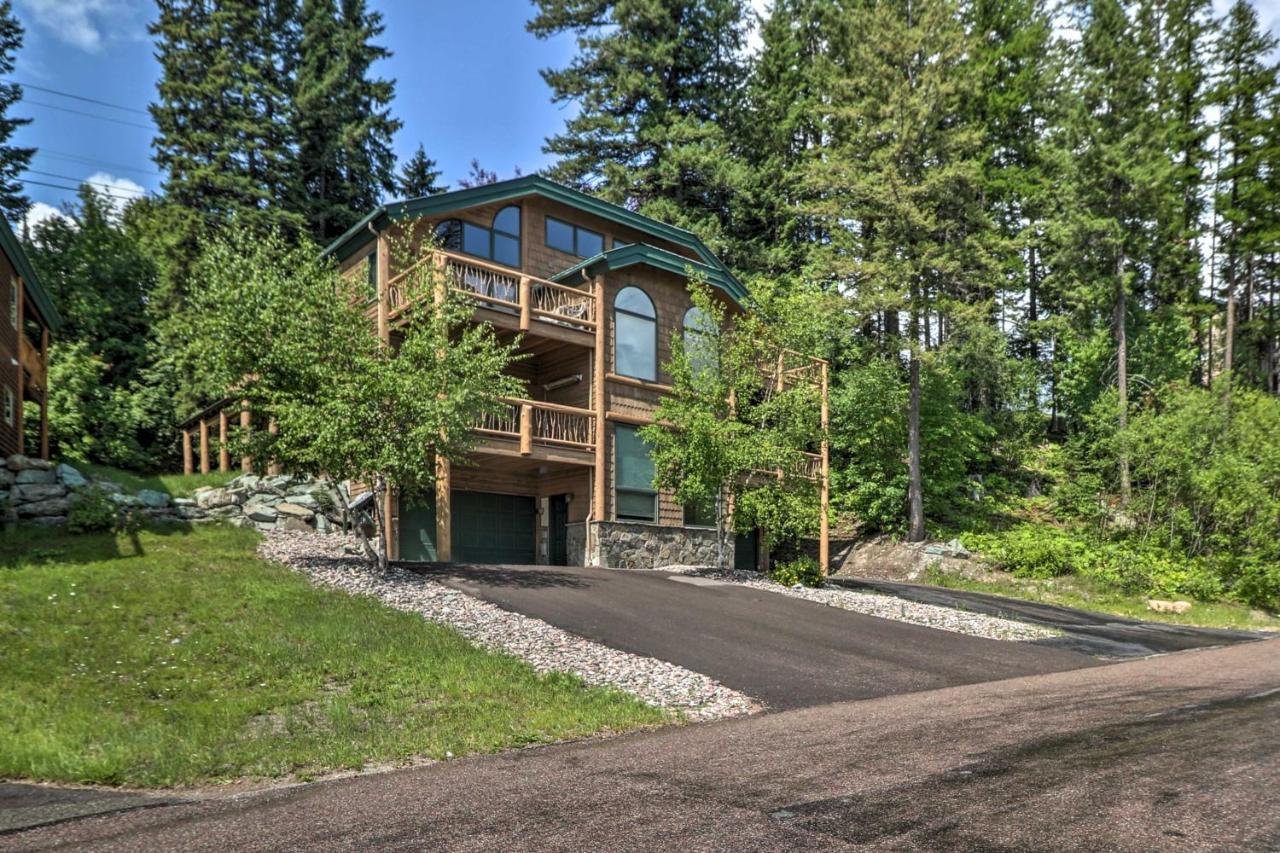 Rustic Home On Whitefish Mountain, Near Ski Run! 외부 사진